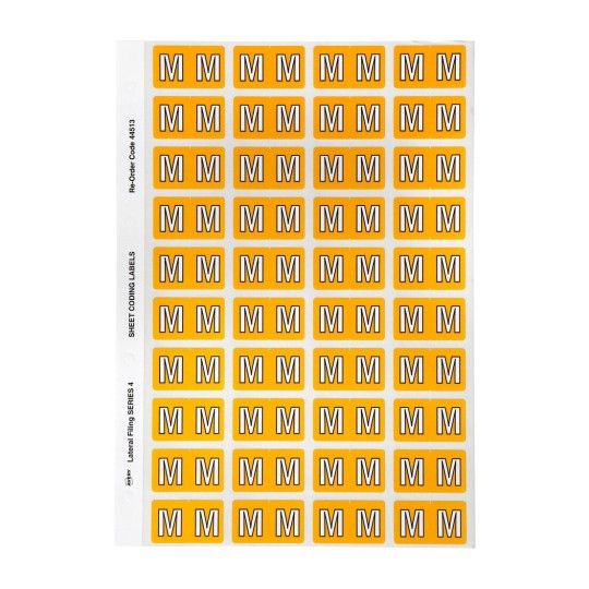 M Side Tab Colour Coding Labels 44513