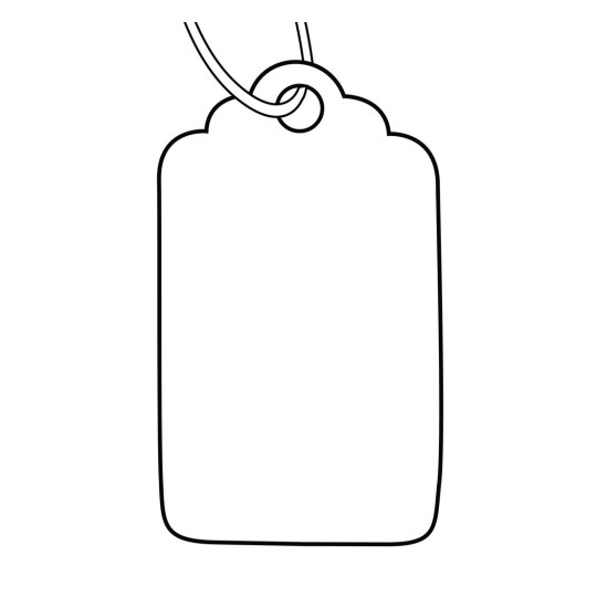 White Merchandise Tags, Size 21AH 993621