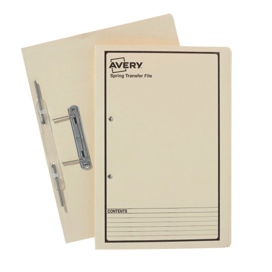 Buff Spring Transfer File with Black Print 86804