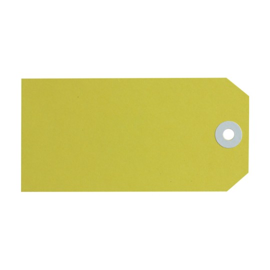 Yellow Shipping Tags, Size 5 15140