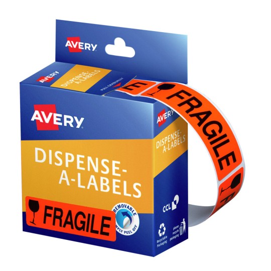 Fragile Dispenser Labels 937252