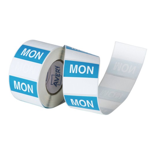 Monday Day Labels, 40 x 40mm 937336
