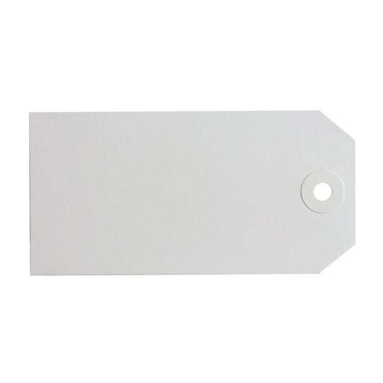 White Shipping Tags, Size 4 14160