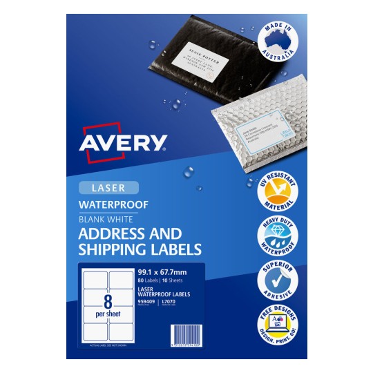 Waterproof Shipping Labels 959409