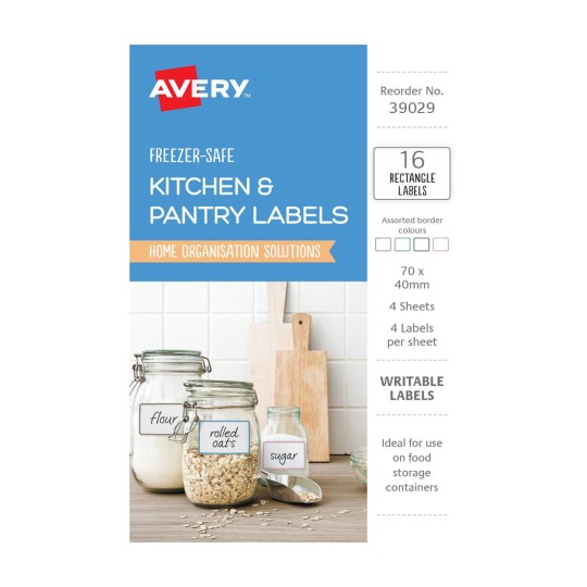 Durable Kitchen Labels 39029