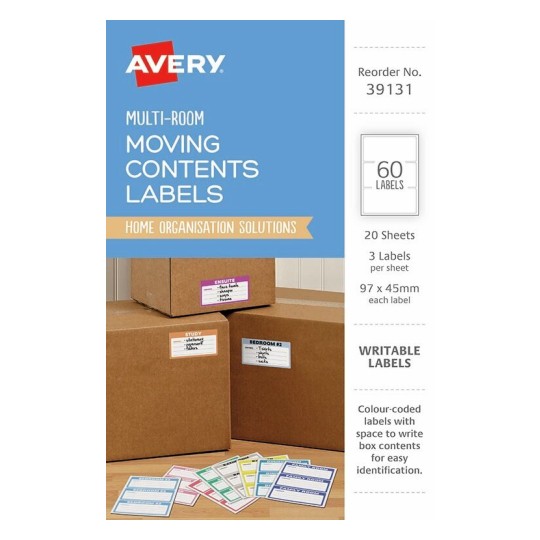 Avery Moving Contents Labels 39131
