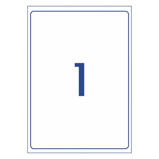 Removable Multi-purpose Labels 959150 199.6 x 289.1 mm