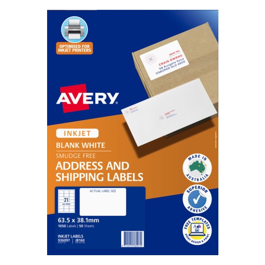 Quick Peel Address Labels with Sure Feed 936097
