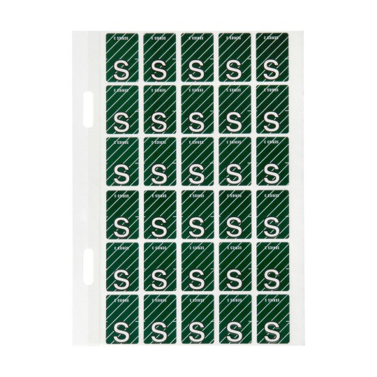S Top Tab Colour Coding Labels 44419