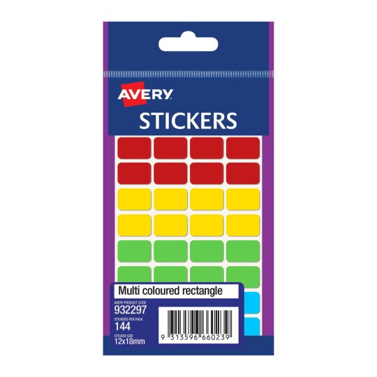 Assorted Rectangle Stickers 932297