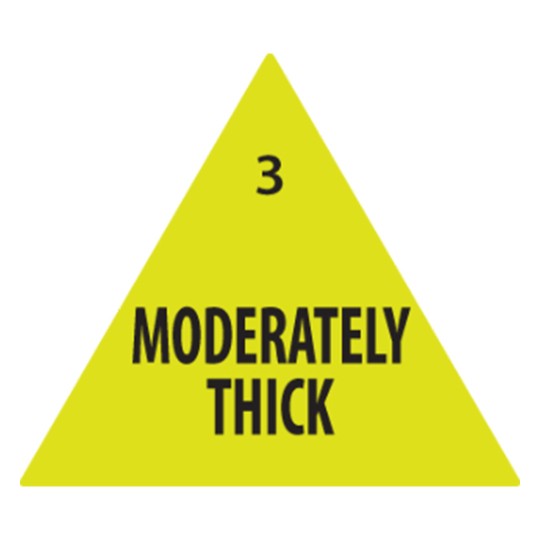'Moderately Thick' Food Consistency Label 937384 25 x 25 mm