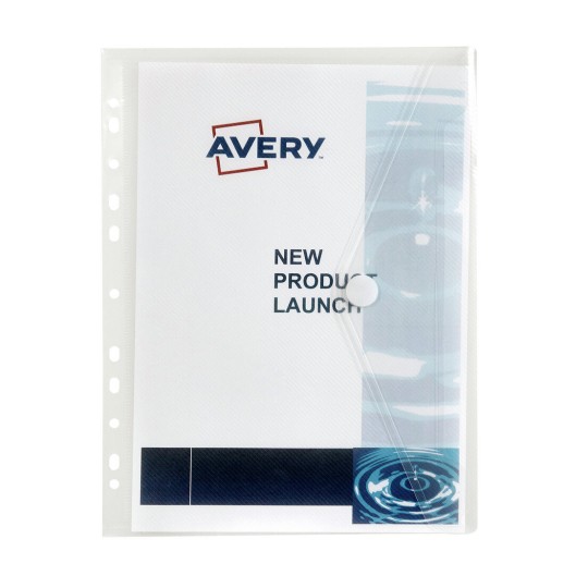 Clear Plastic Binder Wallet with Filing Strip 47900