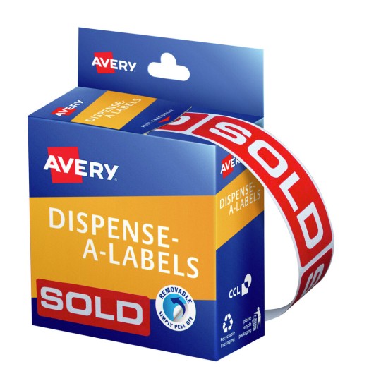 Sold Dispenser Labels 937307