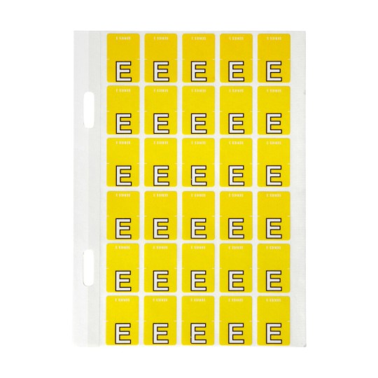 E Top Tab Colour Coding Labels 44405