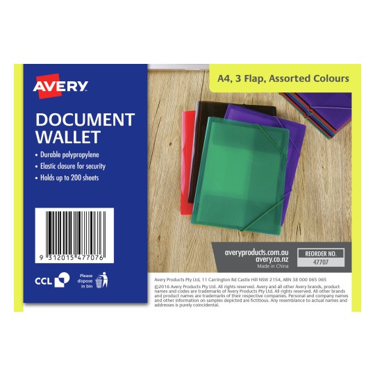 Ashton and Wright Document Wallets Foolscap A4 Assorted Colours Mottled  Gloss Cover 