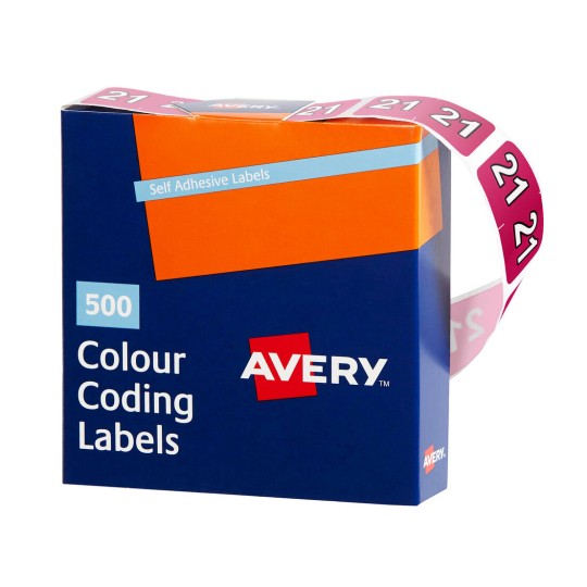 21 Side Tab Colour Coding Labels 43271