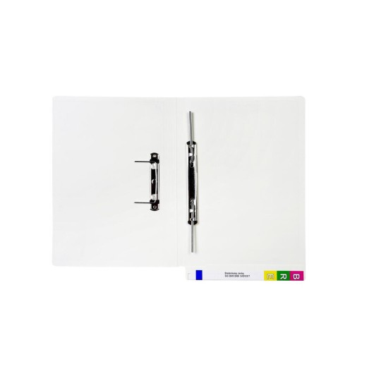 White Lateral Notes File with Fastener 46712