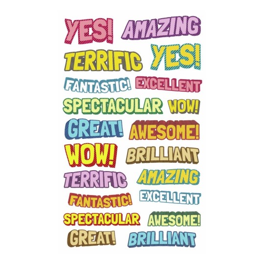 Merit Stickers 698001 Content: 80 Labels / 4 Sheets