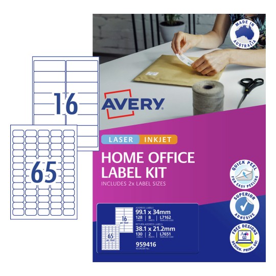 Home Office Label Kit 959416 Content: 258 Labels