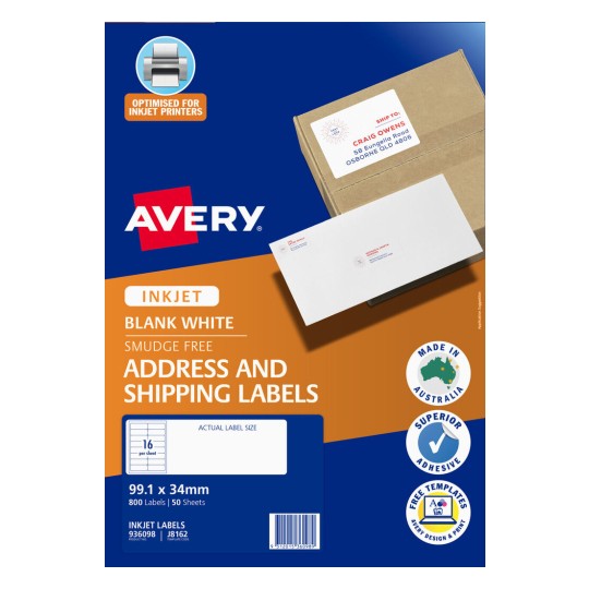 Quick Peel Address Labels with Sure Feed 936098