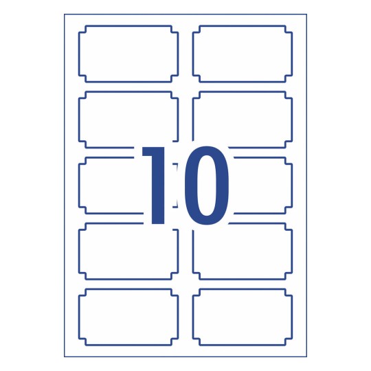 Avery labels 10 per sheet word template