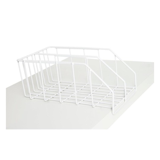 Desktop White File Rack 40465