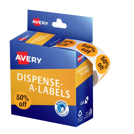 50% Off Dispenser Labels 937317