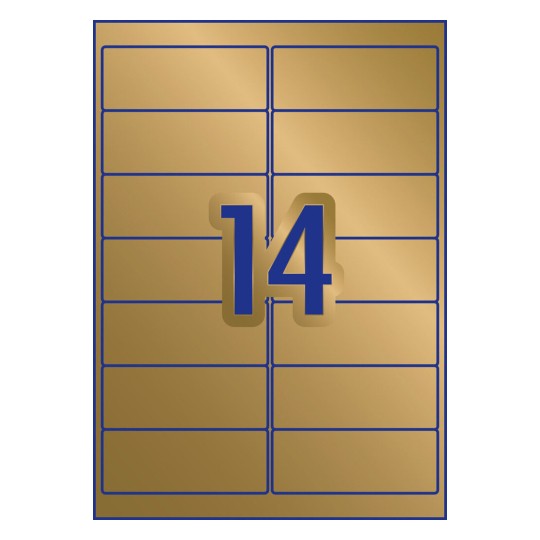 Avery Gold Rectangle Labels 980070 99.1 x 38.1 mm