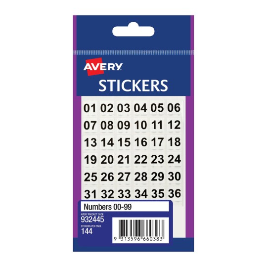 Number Stickers 932445