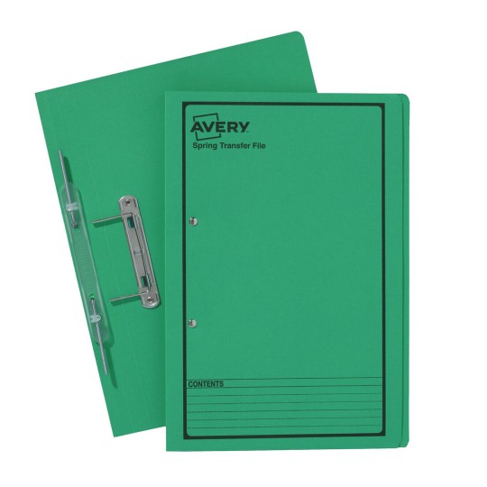 Green Spring Transfer File with Black Print 86834