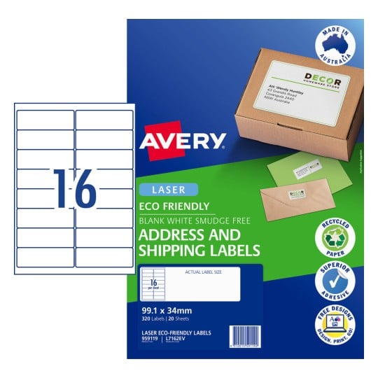 Eco Friendly Labels | 959119 | Avery Australia