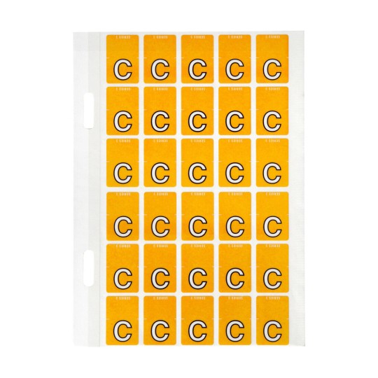 C Top Tab Colour Coding Labels 44403