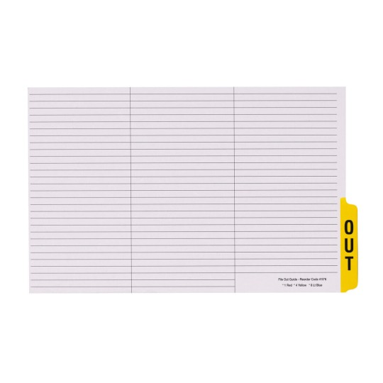 White Outguide with Yellow Tab 41546