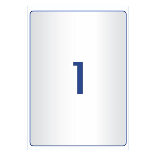 Crystal Clear Shipping Labels 959065 199.6 x 289.1 mm