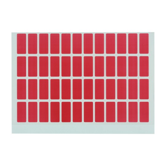 Red Colour Coding Labels 44547