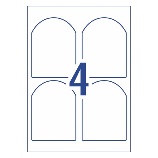 Arched Labels 982510 89 x 120.7 mm