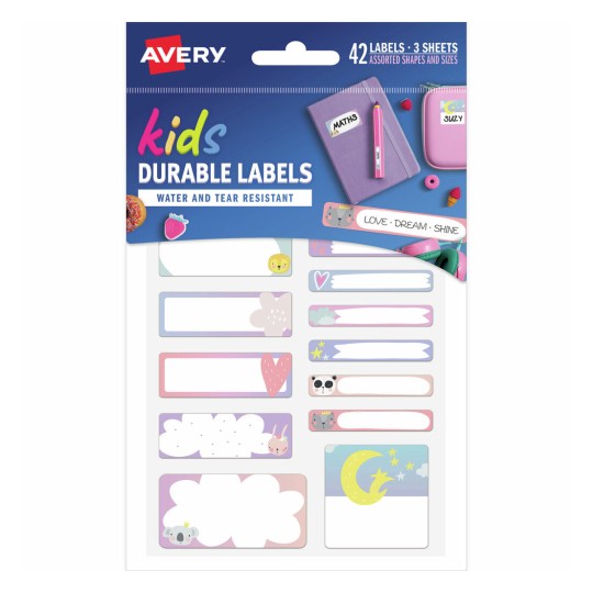 Love Dream Shine School Labels 41419