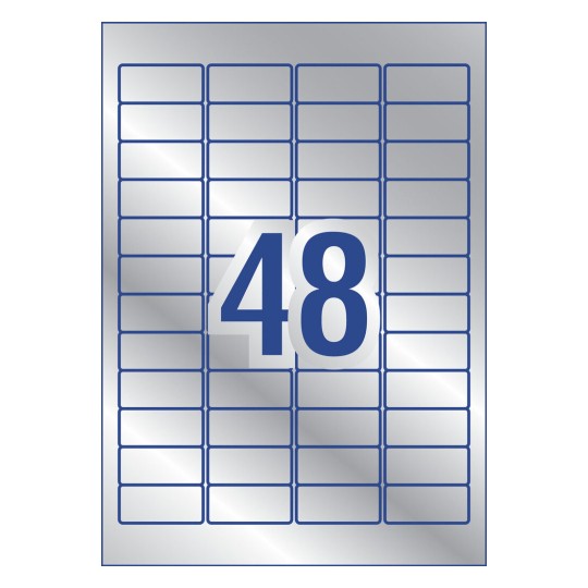 Silver Heavy Duty Labels 959201 45.7 x 21.2 mm