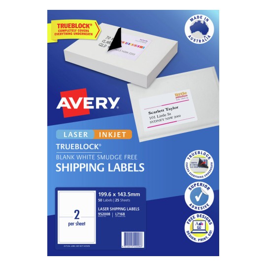 Shipping Labels with Trueblock 952008