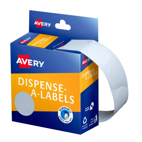 White Dispenser Dot Stickers 937202