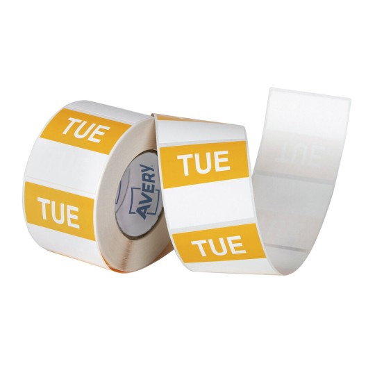 Tuesday Day Labels, 40 x 40mm 937337