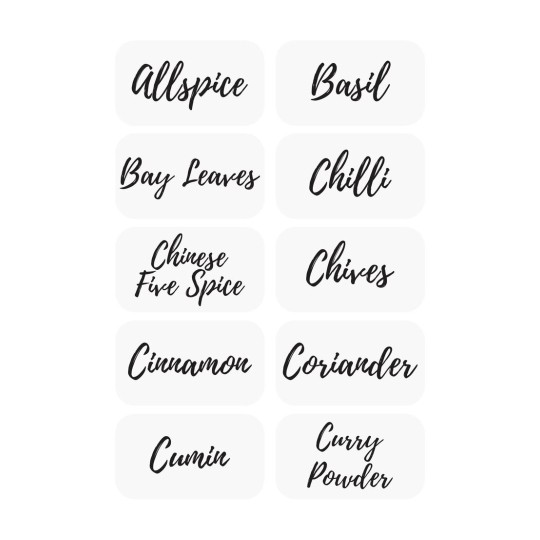 Herb & Spices Label Kit 39040 44.4 x 25.4 mm