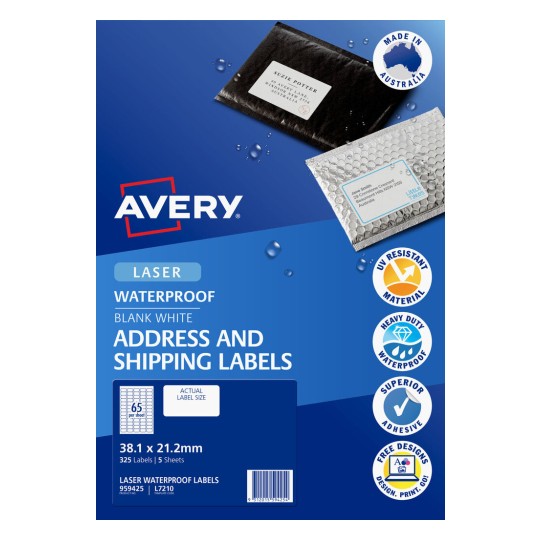Avery Waterproof Labels 959425