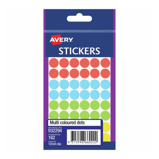 Assorted Dot Stickers 932294