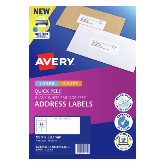 Quick Peel Address Labels with Sure Feed 959417
