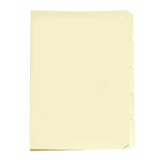 Buff 5 Tabbed Manilla Folder 81556