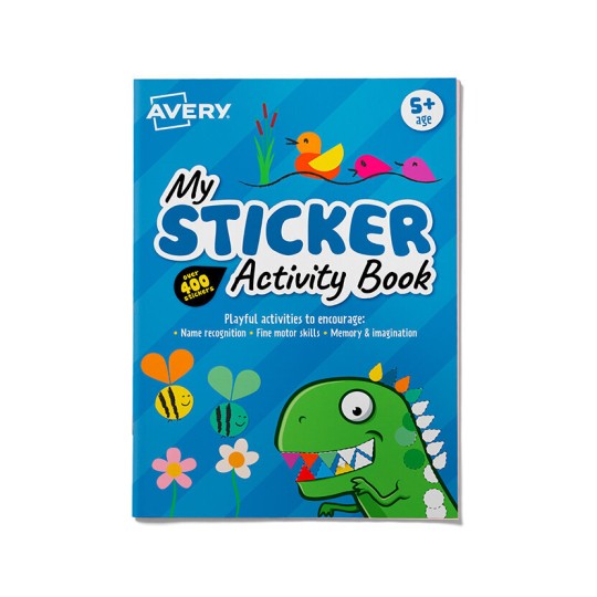 Avery Blue Sticker Activity Book, Ages 5+ 620004