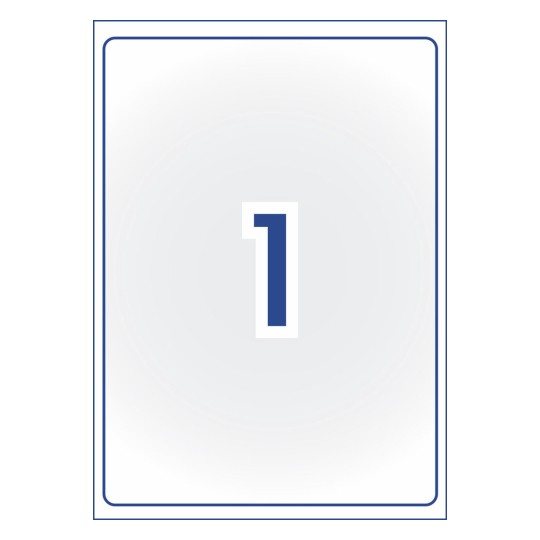 Frosted Clear Shipping Labels 936008 199.6 x 289.1 mm