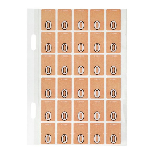 0 Top Tab Colour Coding Labels 44200