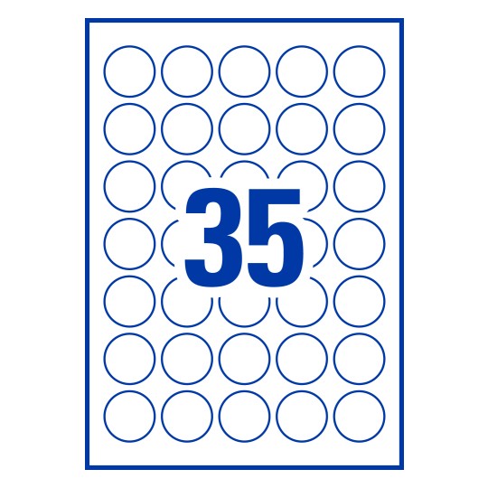 Templates for Avery 35-RND | Avery Australia
